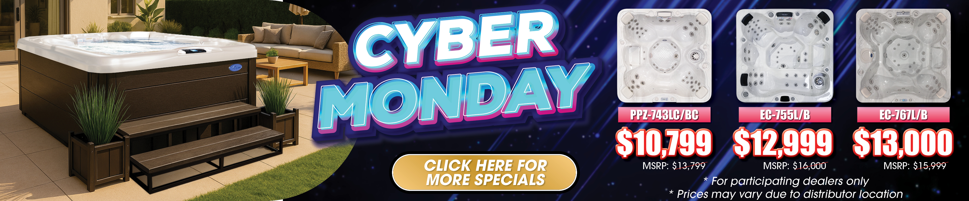 Calspas hot tub being used in a family setting - Lansing